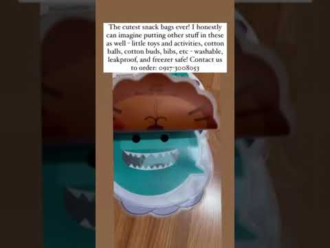 Melii Reusable Animal Snack Bags - 6 Pcs