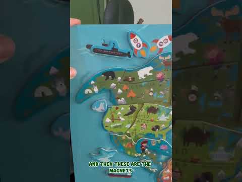 PolarB Viga Magnetic World Puzzle