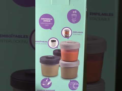 Beaba Starter Food Storage Set - 4 Clip Portions