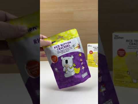 Baby Moby Kitchen Rice Teething Crackers (from Organic Jasmine Rice) - Pumpkin/Spinach