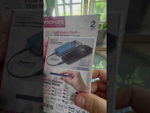 Promate Blade-5 Ultra-Slim Aluminum Crafted MagSafe Compatible Wireless Charging PowerBank