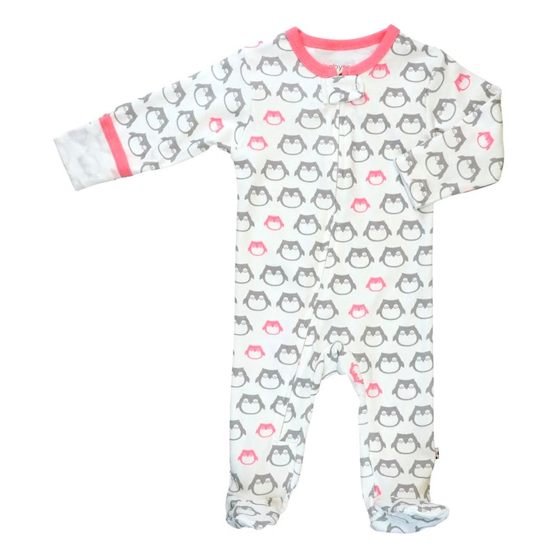 Babysoy Zipper Footie (Owl P. Lemon)