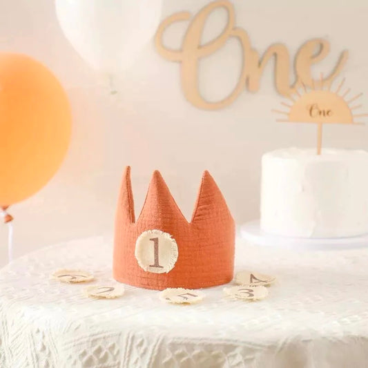 Bababoo Kids Cotton Birthday Hat Crown Baby - 1 to 6 Years old
