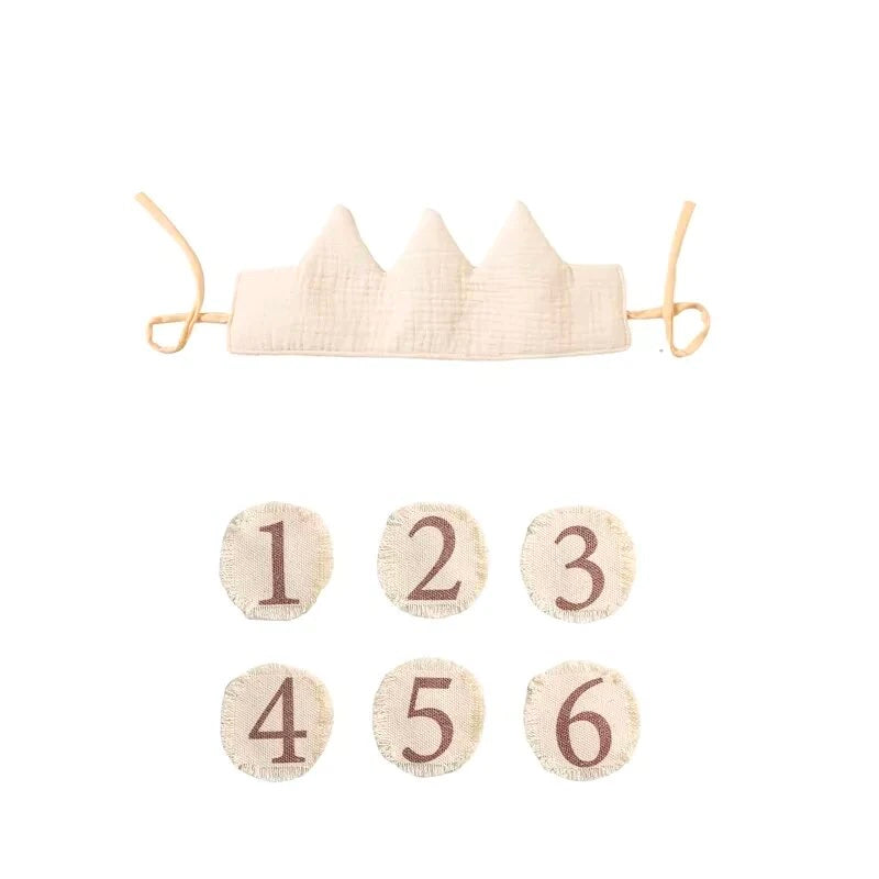 Bababoo Kids Cotton Birthday Hat Crown Baby - 1 to 6 Years old