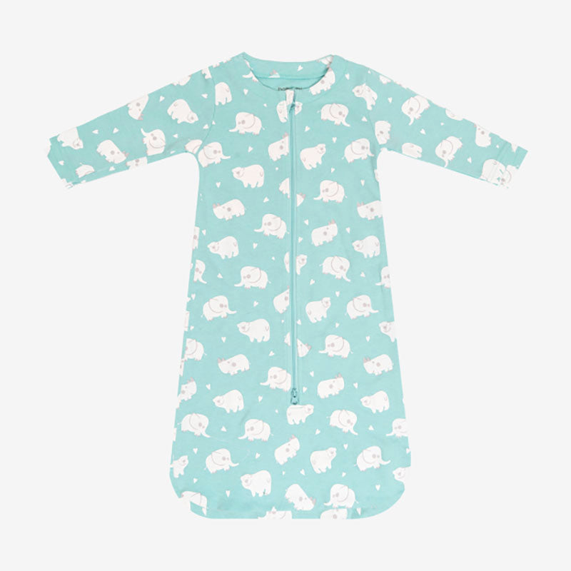 Babysoy Animal Long Sleeve Sleep Sack - Harbor