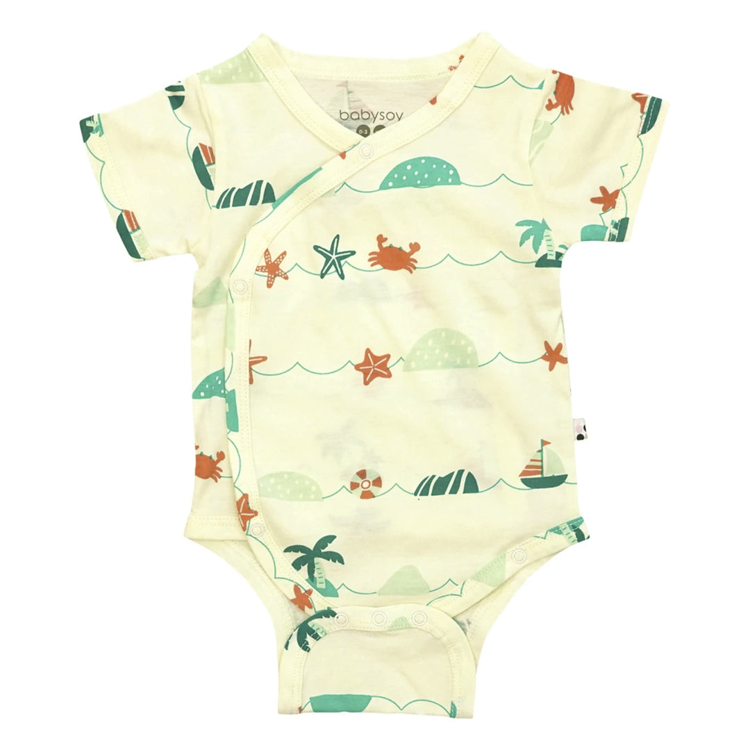 Babysoy Kimono Onesie (Sea)