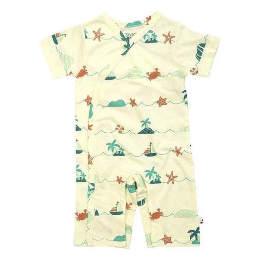 Babysoy Kimono Romper (Sea)