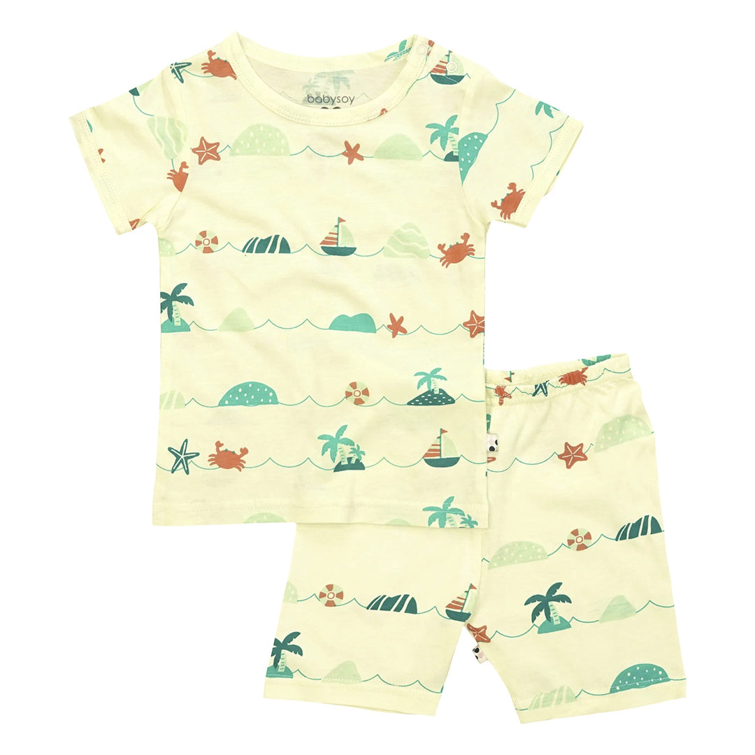 Babysoy Short Sleeve Lounge Set (Sea)