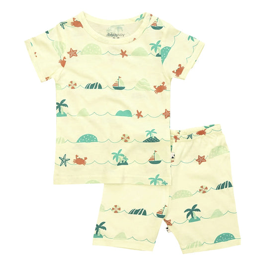 Babysoy Short Sleeve Lounge Set (Sea)