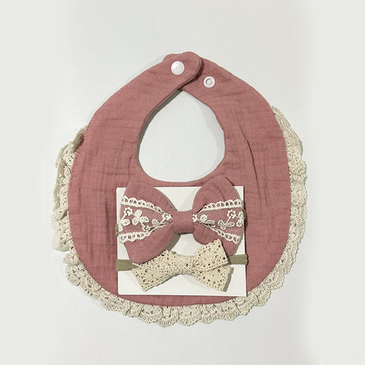 Blooming Wisdom Pretty Bib and Bows Set
