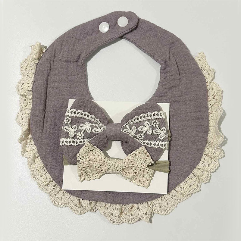 Blooming Wisdom Pretty Bib and Bows Set