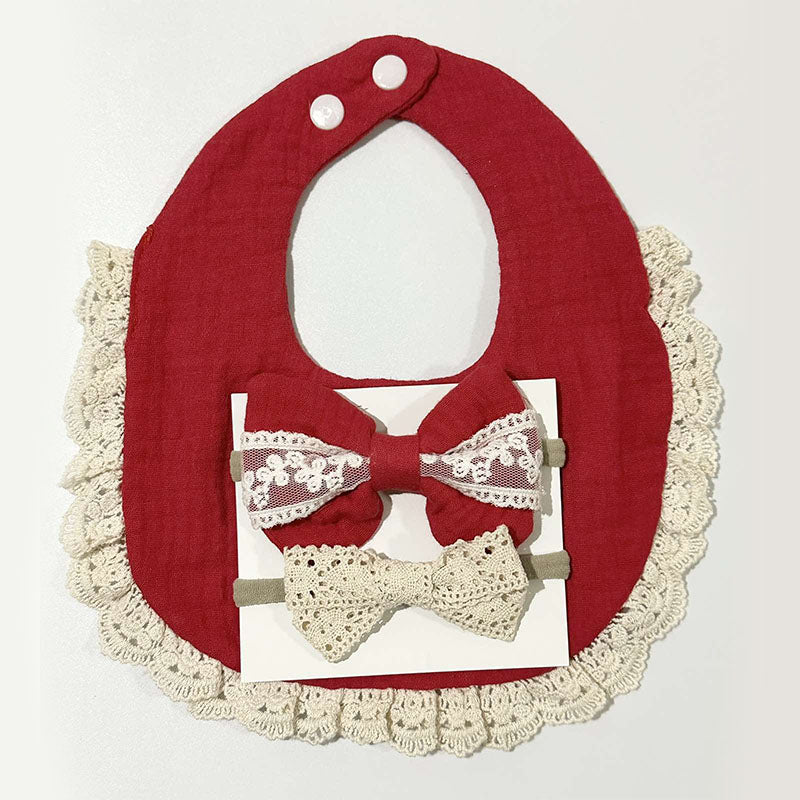 Blooming Wisdom Pretty Bib and Bows Set