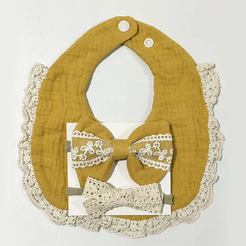 Blooming Wisdom Pretty Bib and Bows Set