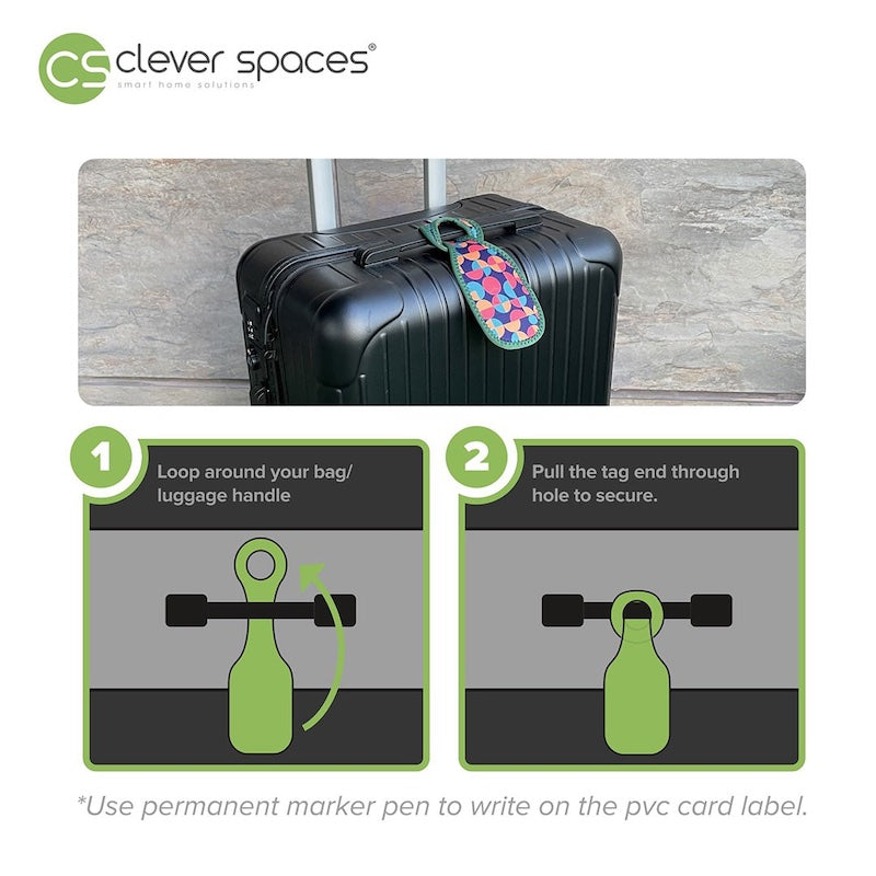 Clever Spaces Designer Bag/Luggage Tags