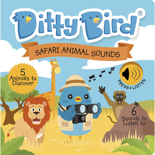 Ditty Bird Musical Books - Safari Animal Sounds