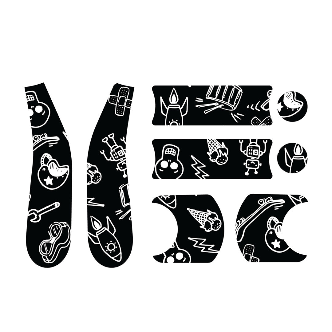 Doona Liki Sticker Set - B&W Cool Sketch