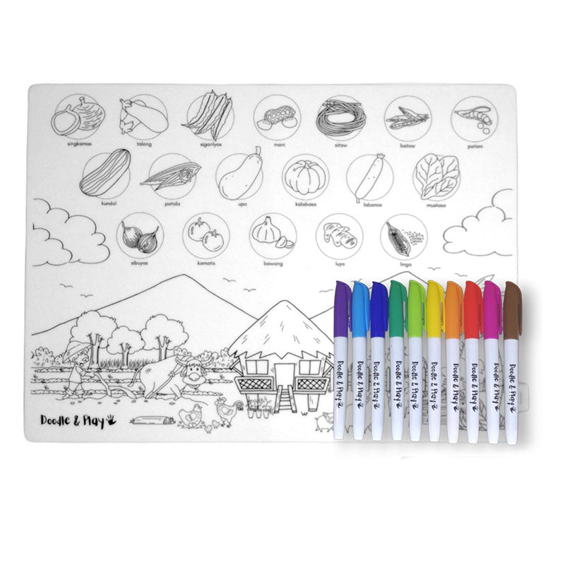 Doodle and Play Large Reusable Coloring Mat