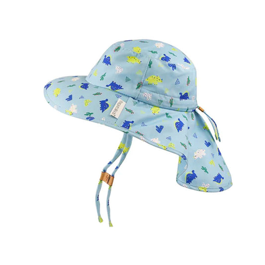 Flapjack Kids Cape Sunhat - Dinosaurs