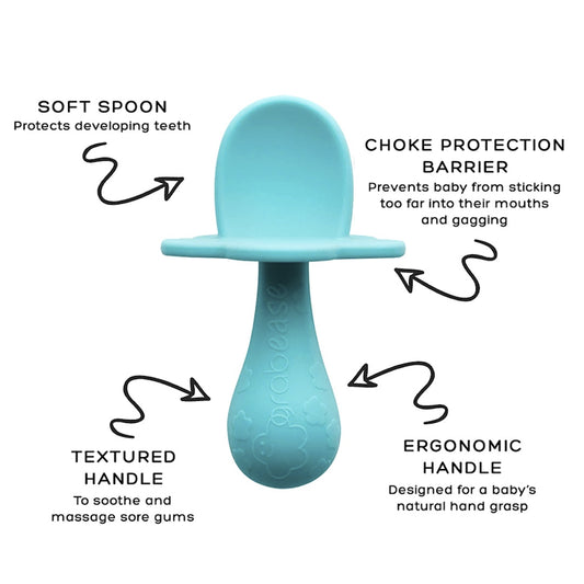 Grabease 2-in-1 Chewing Toy and Self-Feeding Spoon