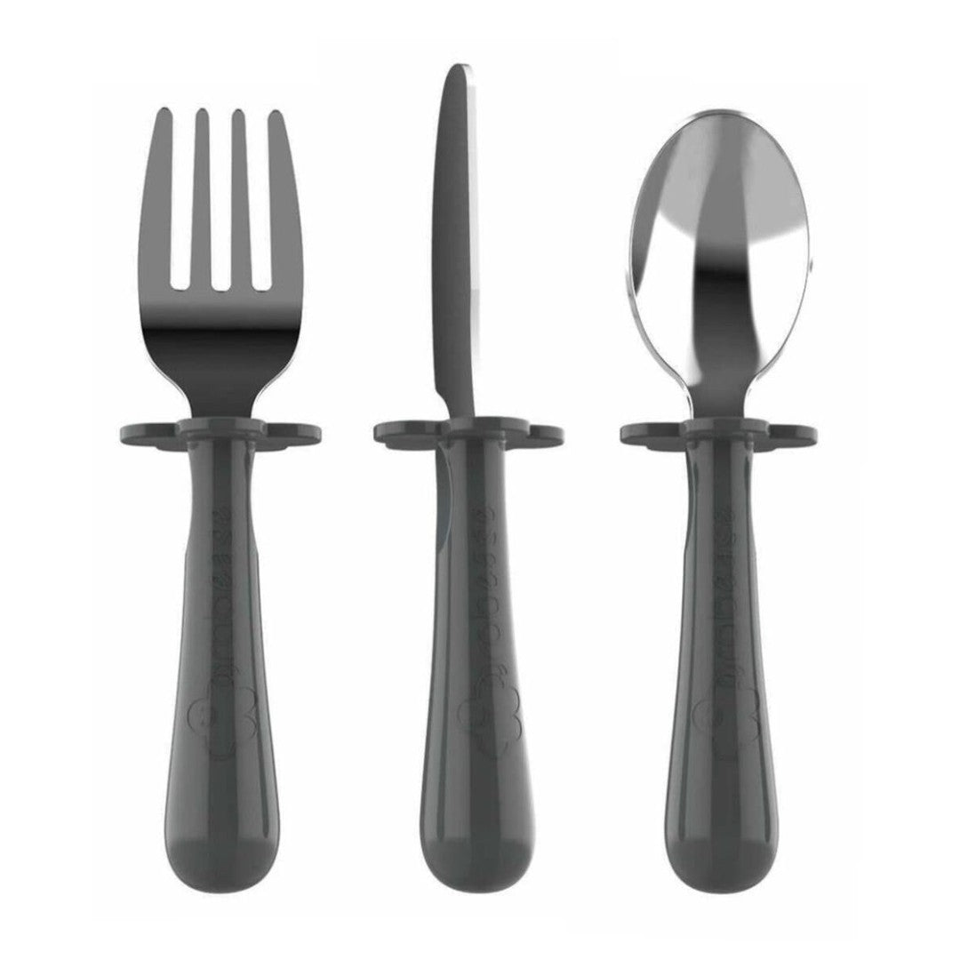 Grabease Stainless Steel Fork, Knife, and Spoon Set