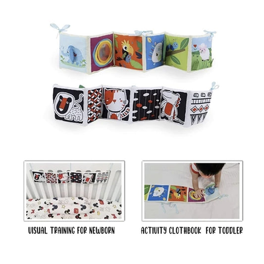 Infantway Huggabooks Visual Training Cloth Book Bumper