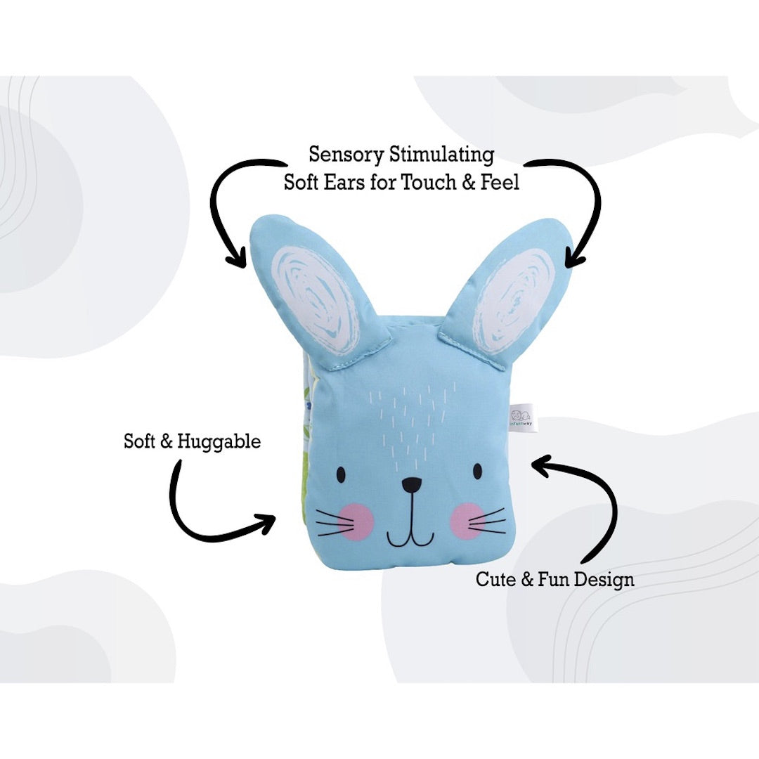 Infantway Huggabooks Bunny Puppet Cloth Book
