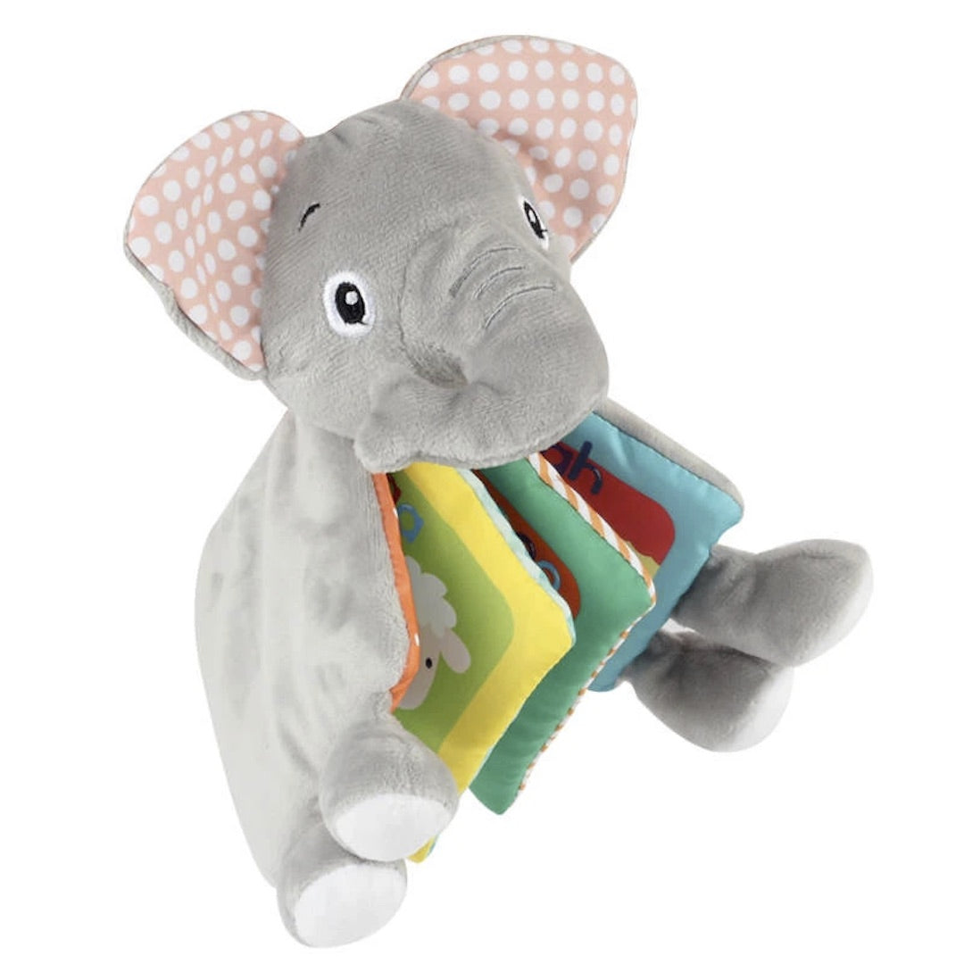 Infantway Huggabooks Elephant Plush Toy Cloth Book