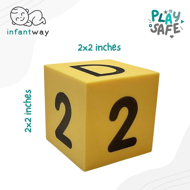 Infantway Playsafe Spell n’ Count Soft Building Blocks