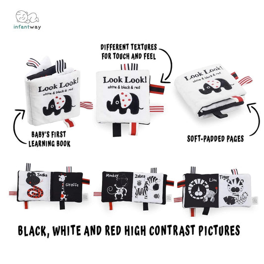 Infantway Huggabooks Visual Training Felt Cloth Book