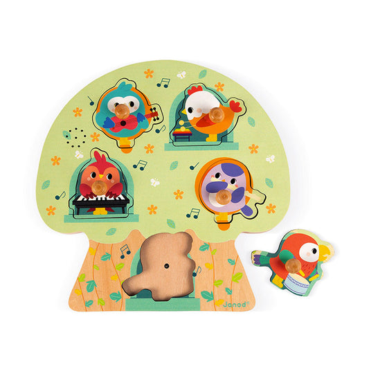 Janod Musical Puzzle Birdy Party