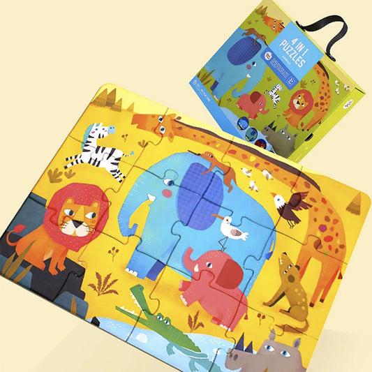 Joan Miro 4-in-1 Puzzles