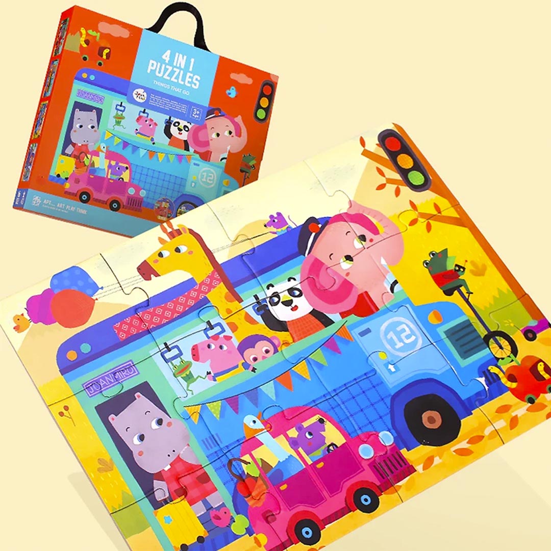 Joan Miro 4-in-1 Puzzles