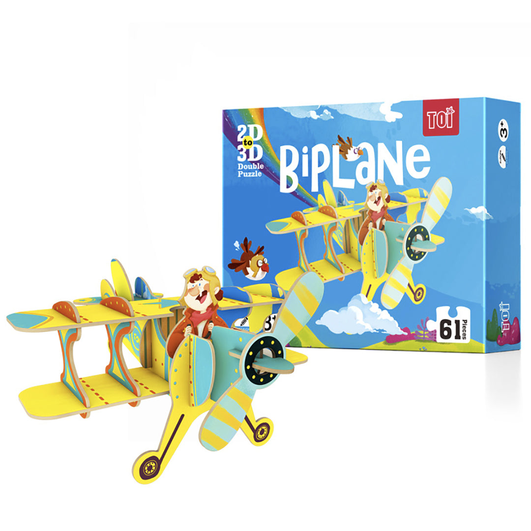 TOI Biplane 2D To 3D Puzzle