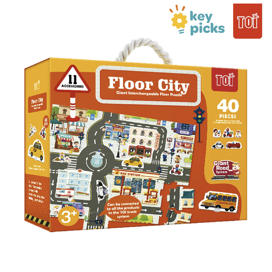 TOI Giant Interchangeable Floor Puzzle Floor City