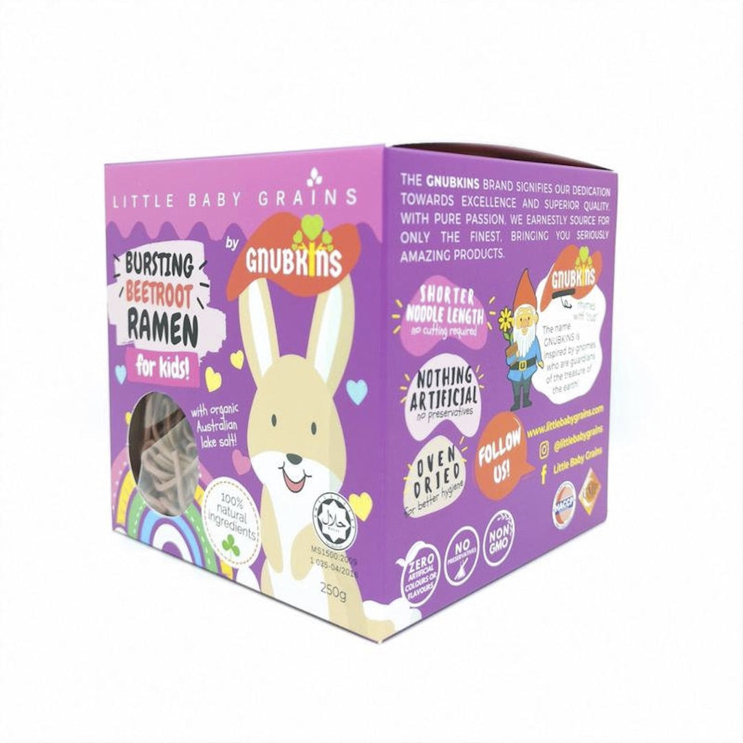 Little Baby Grains Gnubkins Bursting Beetroot Ramen (250g)