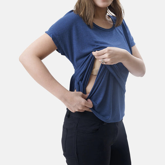 Love Mama Heather Nursing Top