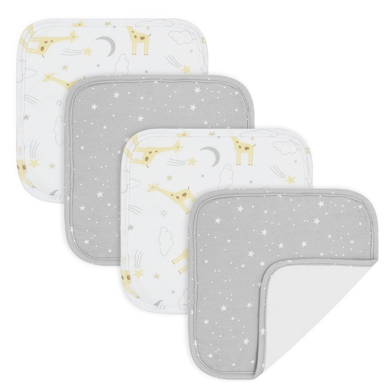 Living Textiles 4pk Wash Cloths