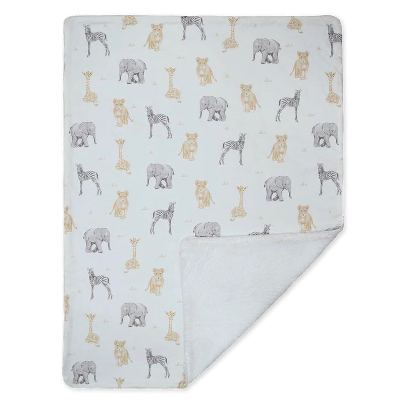 Living Textiles Jersey Sherpa Blanket