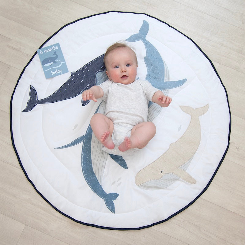 Living Textiles Round Play Mat with Milestone Cards - Oceania