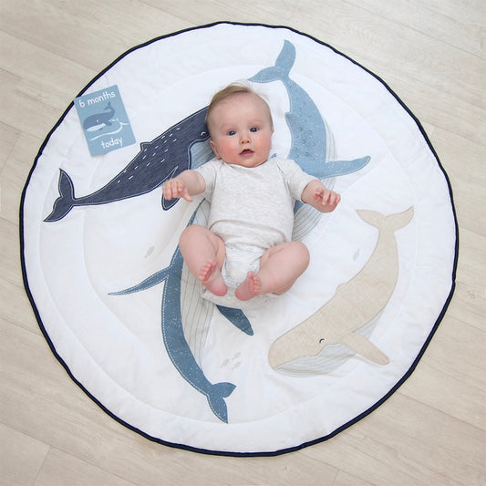 Living Textiles Round Play Mat with Milestone Cards - Oceania