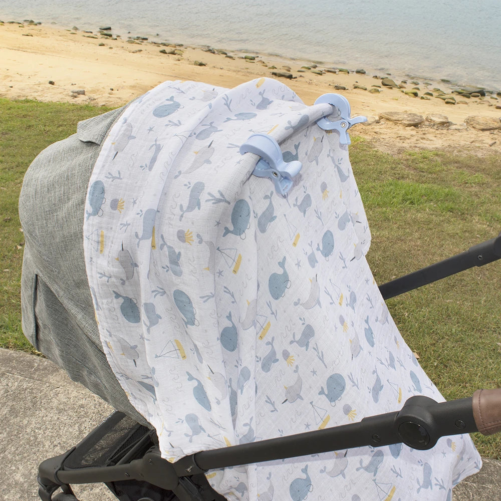 Living Textiles Muslin Swaddle and Pram Pegs