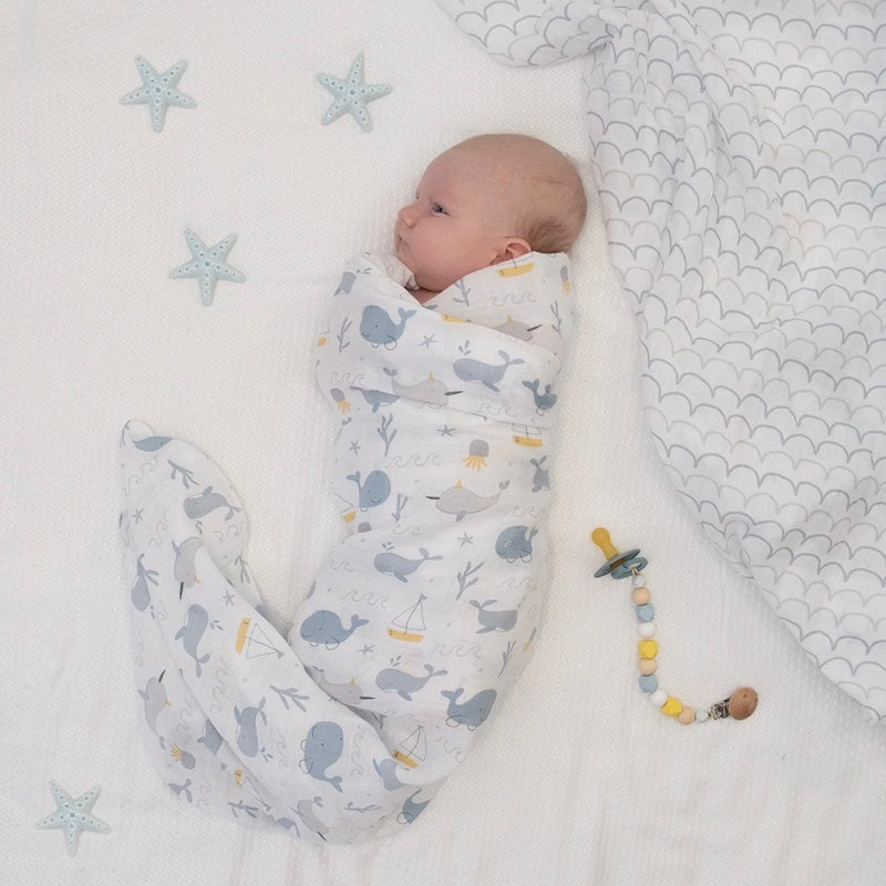 Living Textiles Muslin Swaddle and Pram Pegs