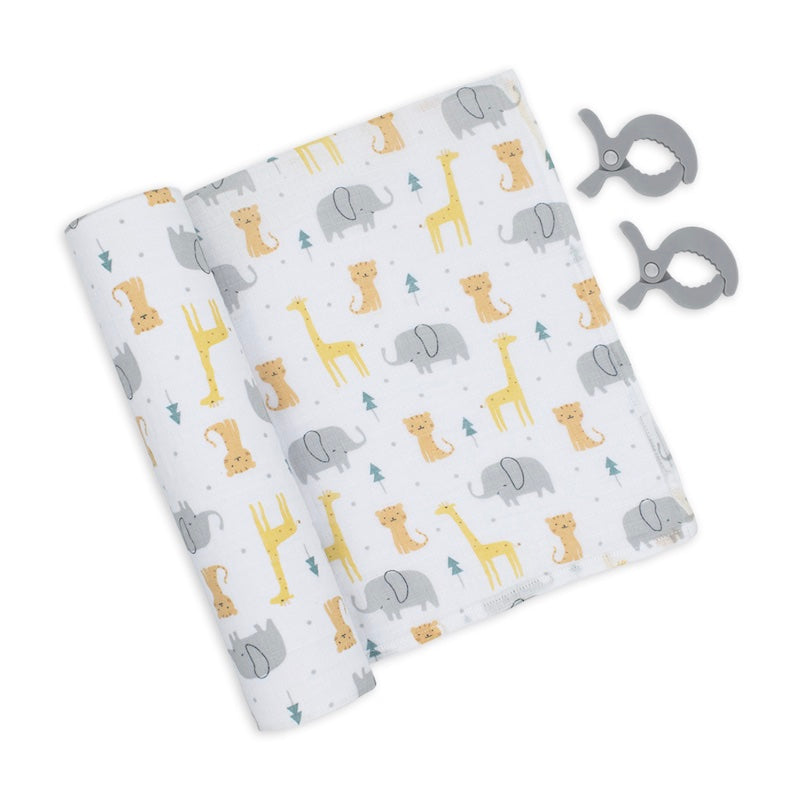 Living Textiles Muslin Swaddle and Pram Pegs