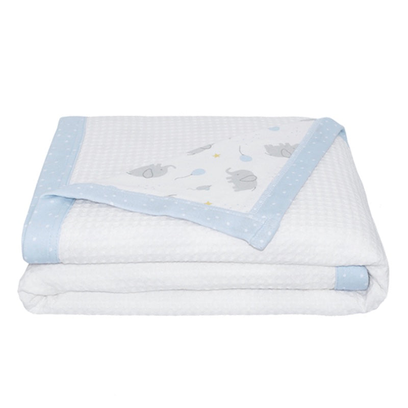 Living Textiles Waffle Jersey Cot Blanket
