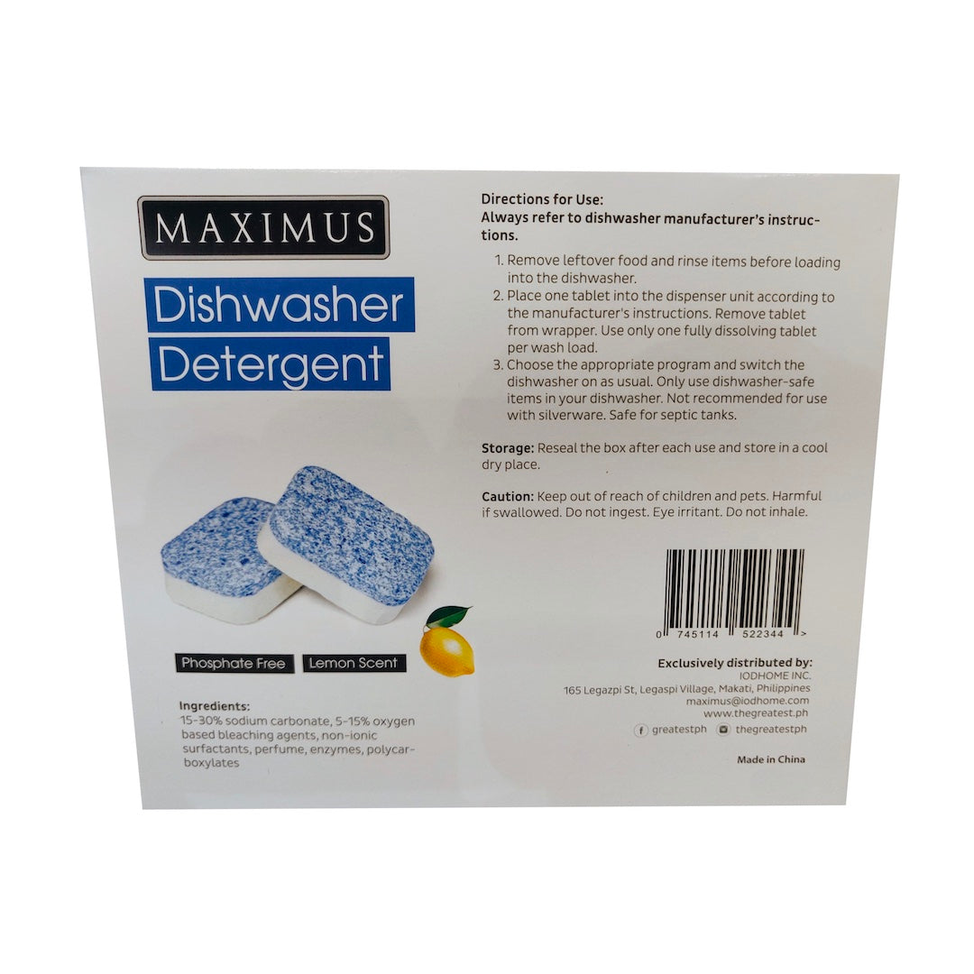 Maximus Dishwasher Detergent (30 Tablets)