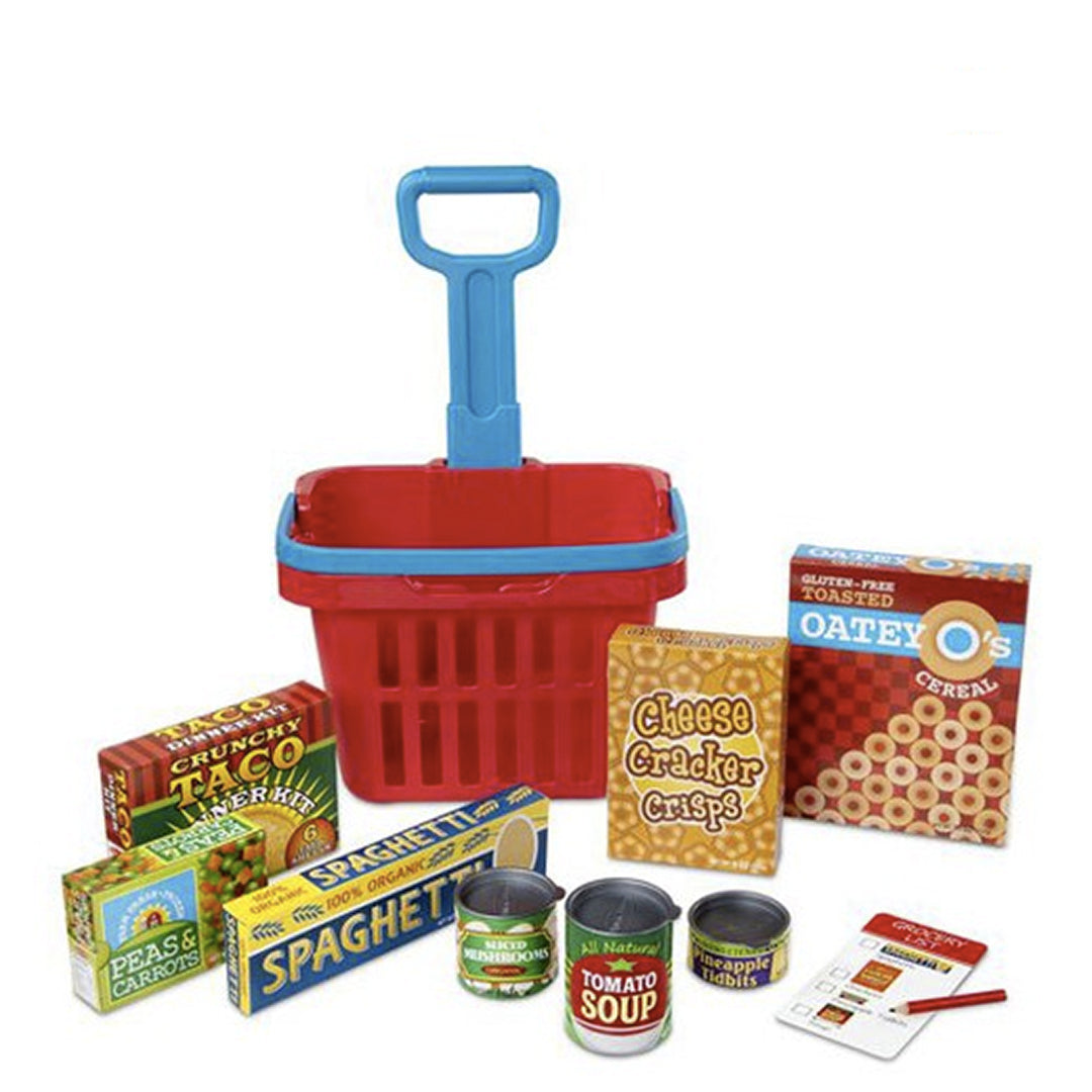 Melissa and Doug Fill and Roll Grocery Basket Playset
