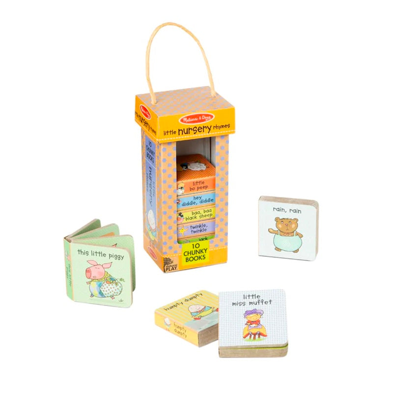 Melissa and Doug Natural Play Book Tower: Little Nursery Rhymes