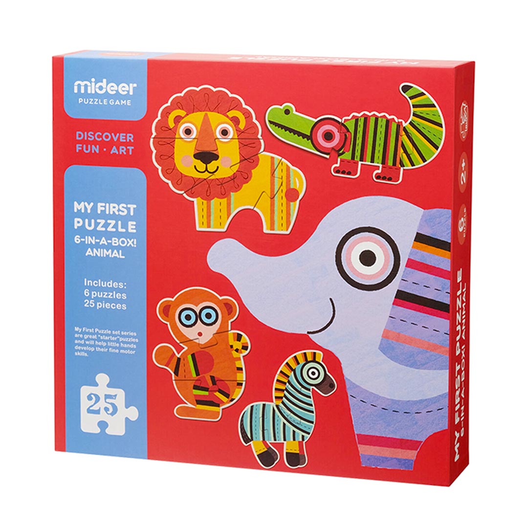 Mideer My First Puzzle 6-in-a-Box: Animal