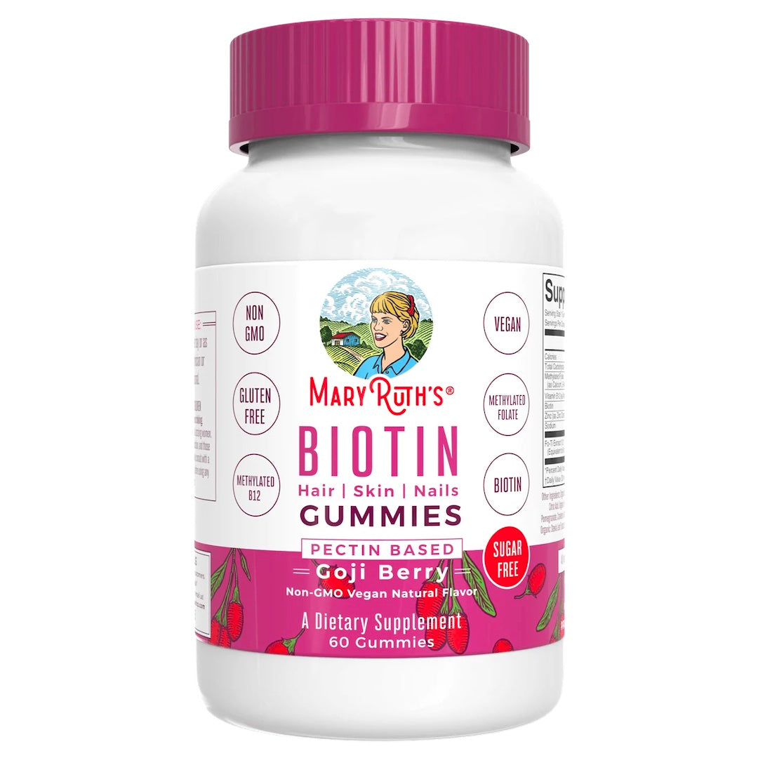 Mary Ruth's Biotin Vegan Hair, Skin & Nails Gummies (60 Gummies)