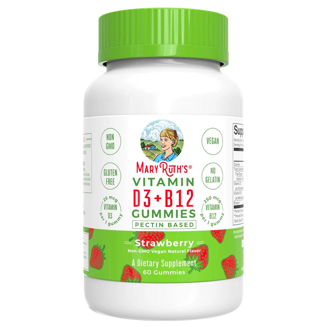 Mary Ruth's Vitamin D3 + B12 Gummies (60 count)